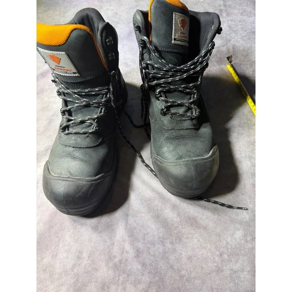 Herman Survivors Mens Size 9 Black Waterproof Steel Toe Work Boots ASTM F2413-18